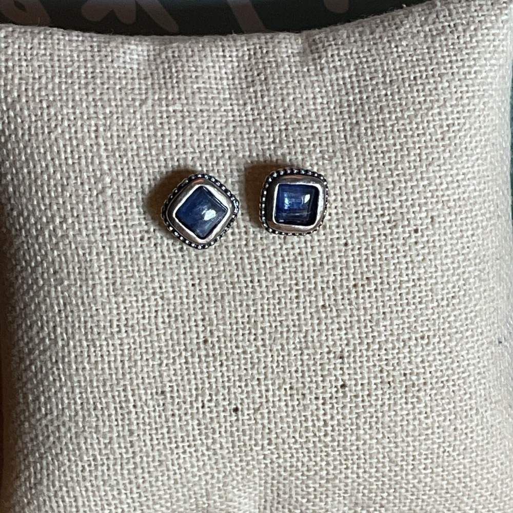Sterling Silver Kyanite Earrings